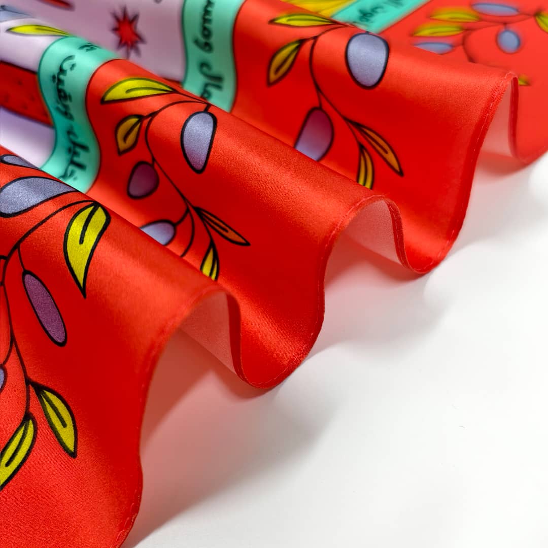 Remembrance Scarf in Reds