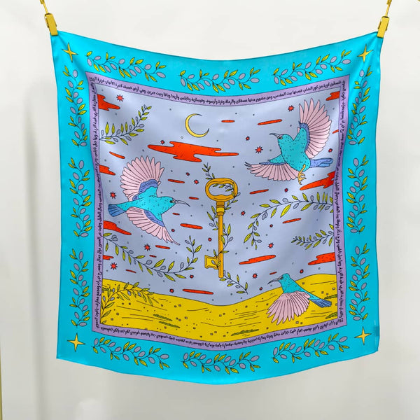 Remembrance Scarf in Blues